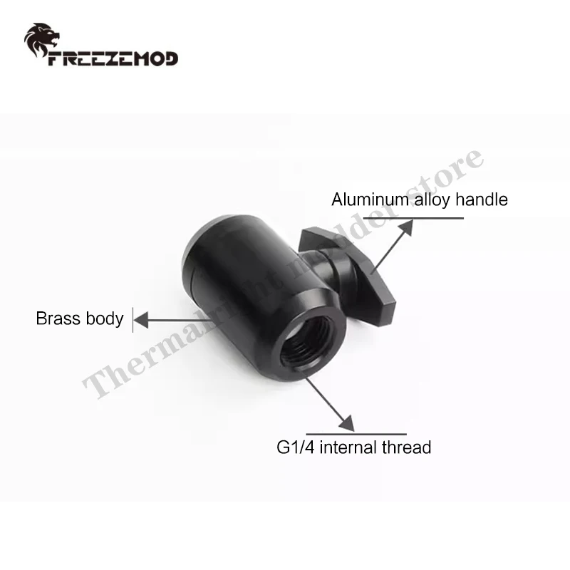 صمام تبريد المياه، مفتاح التحكم في التواء اليدوي، تشغيل وإيقاف المياه، فضي/أبيض/أسود YGNS