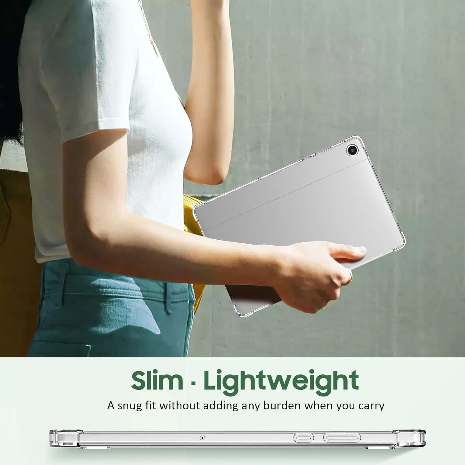 Etui na Samsung Galaxy Tab A9+ A9 Plus A11+ A11 Plus 2025 11 cali 8.7" Elastyczna silikonowa osłona TPU Przezroczysta obudowa ochronna — zdjęcie 6