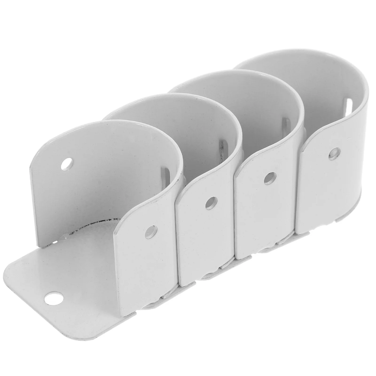 

4pcs Curtain Rod Brackets Iron Closet Pipe Bracket For Wardrobe Bathroom Storage Rods U Shape Shelf Support