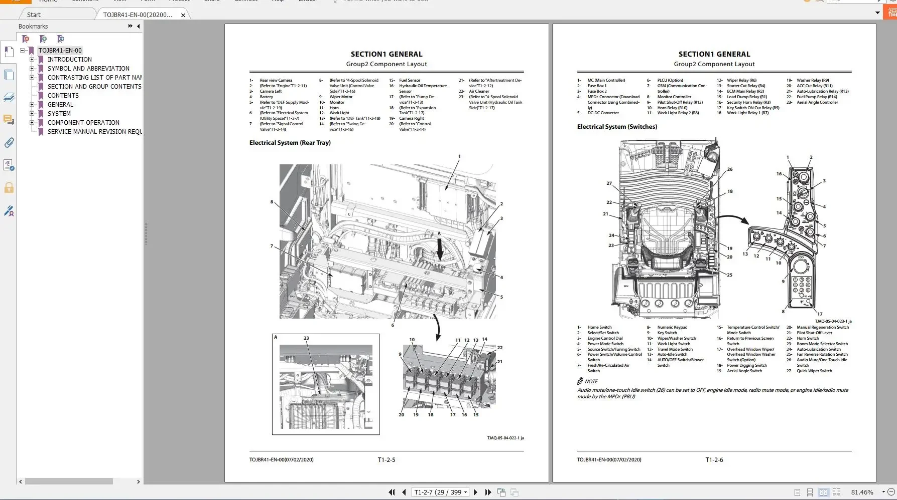 Hitachi Excavator ZX Updated 2021 11.4GB Technical Manual, Part Catalog, Workshop Manual, Circuit Diagram