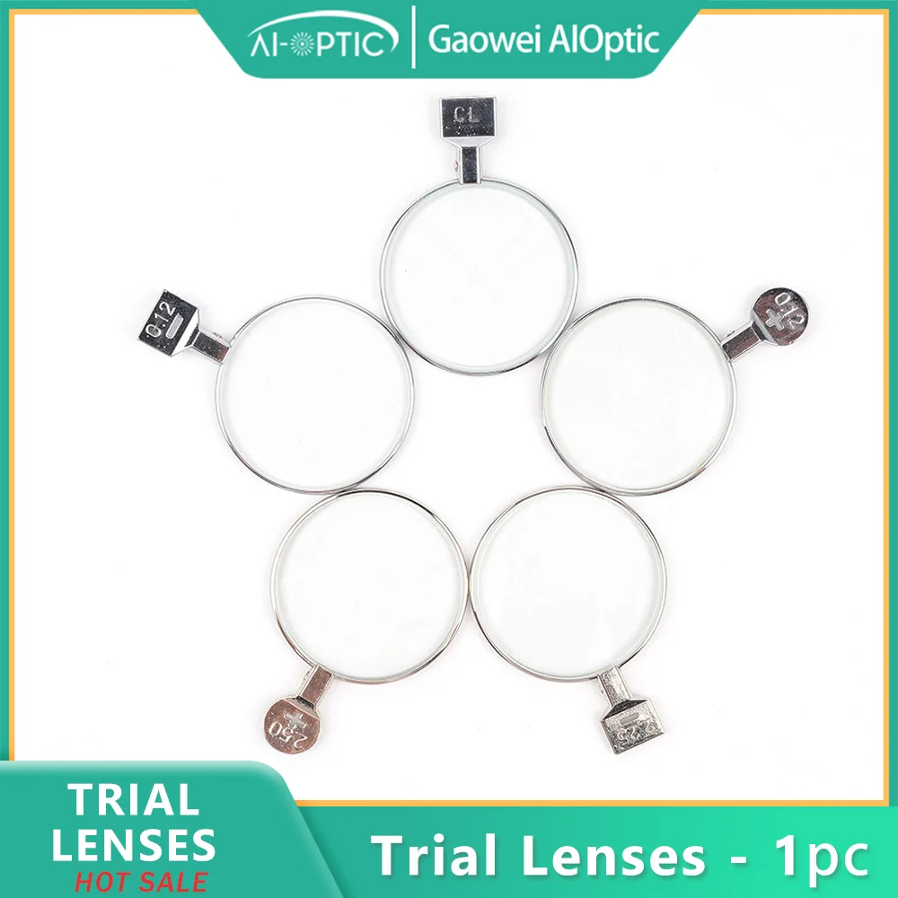 

Ophthalmic Trial Lenses: ±0.12-±4.00D Spherical & Prismatic, 38mm Metal Rim, Professional Eyeglasses Fitting Tools