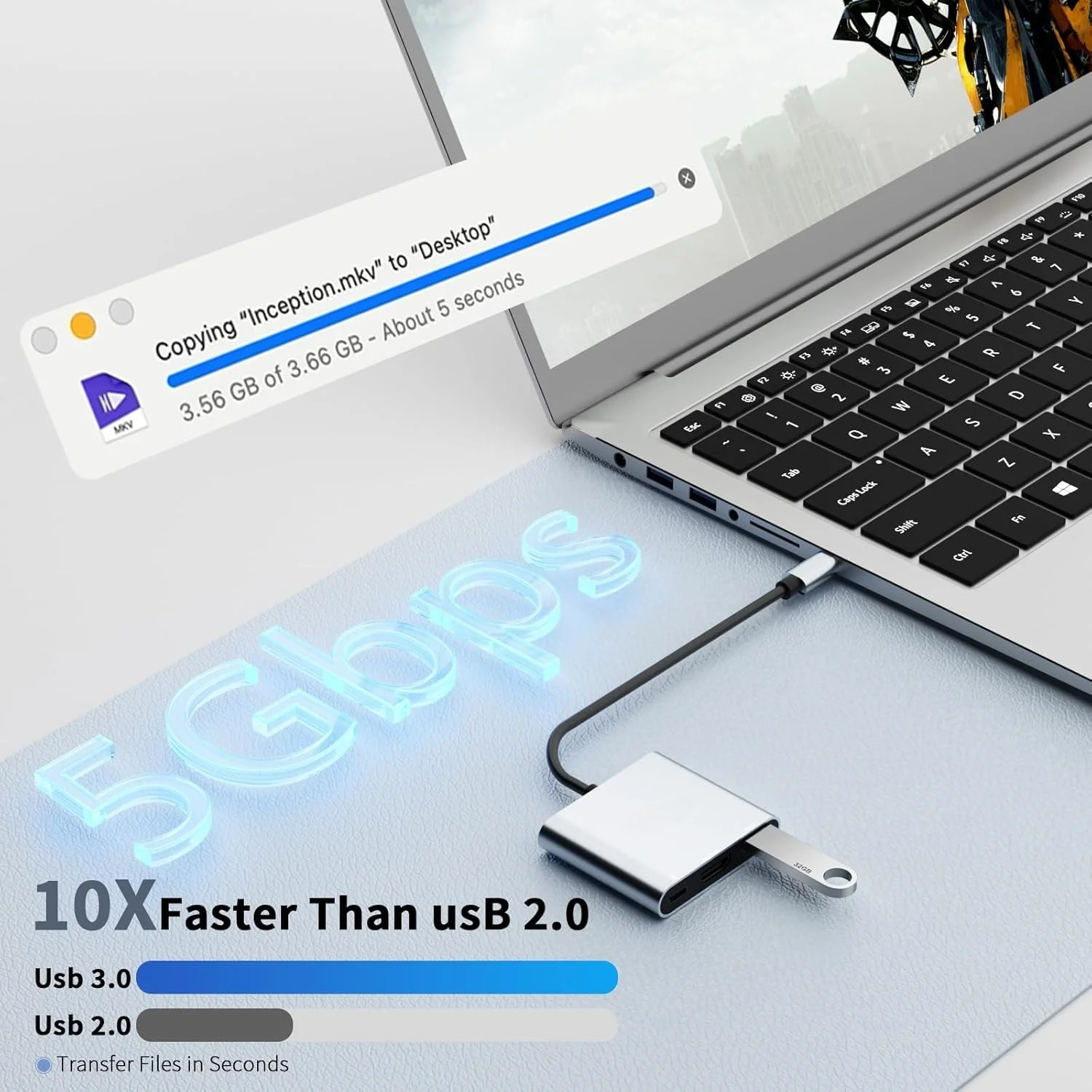 5 قطع محول USB-C إلى HDMI عالمي 4K60 هرتز مع توصيل الطاقة - لأجهزة الكمبيوتر المحمولة والأجهزة اللوحية والهواتف ووحدات التحكم بالألعاب #4