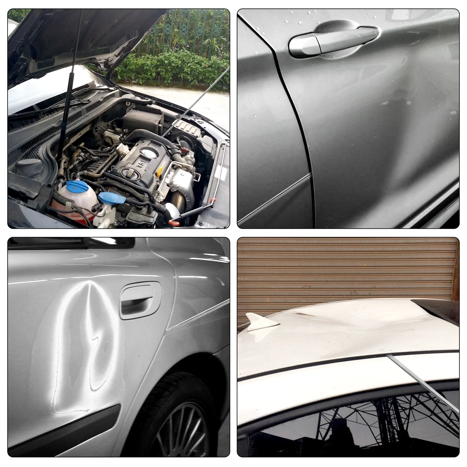 3PCS Automobile Dent Repair Hail Dent Repair Tool Car Body Hail Removal Set Crack Recovery Tool