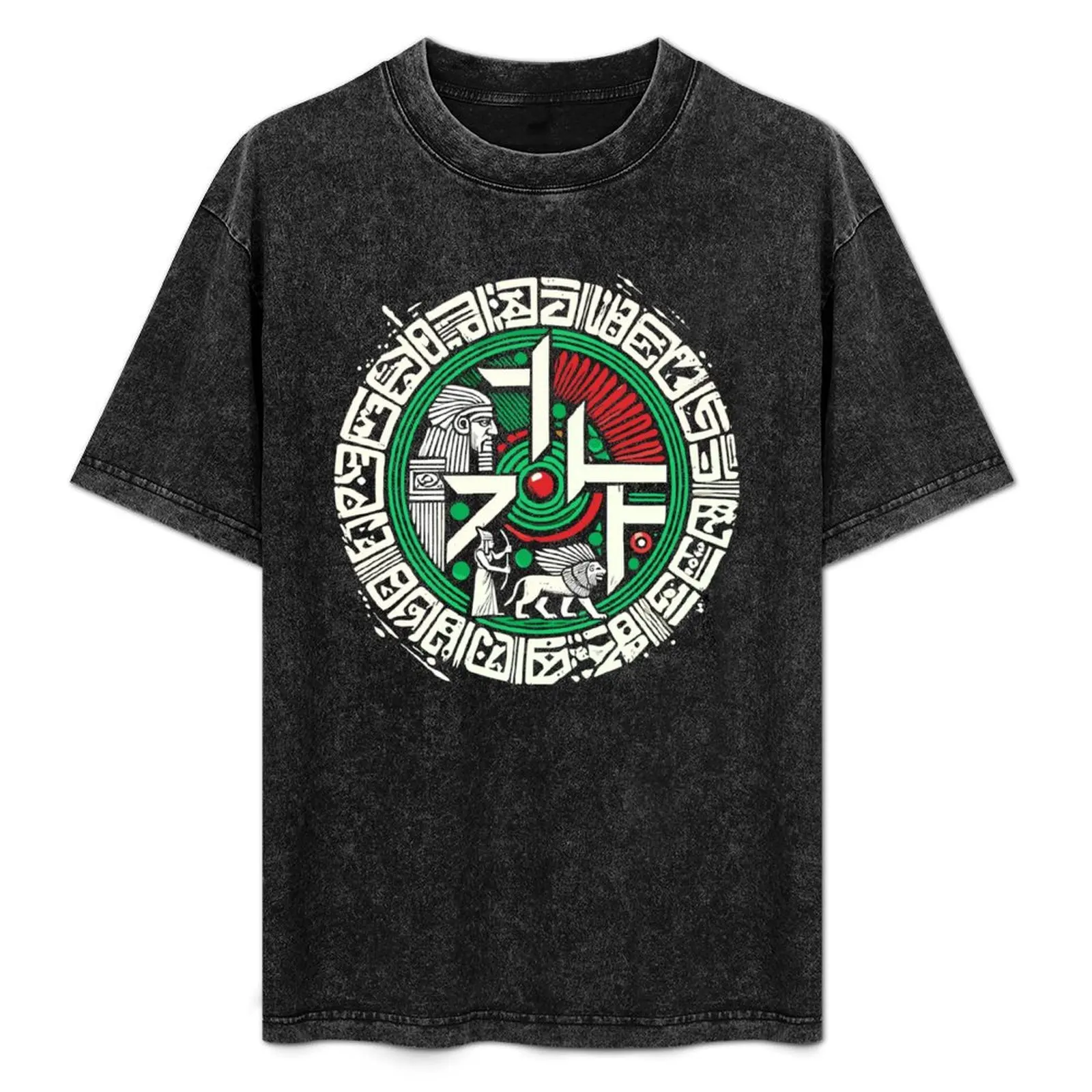 

Anunakiz Epic of Gilgamesh Calligraffiti T-Shirt Casual Basic Street Style T-Shirt