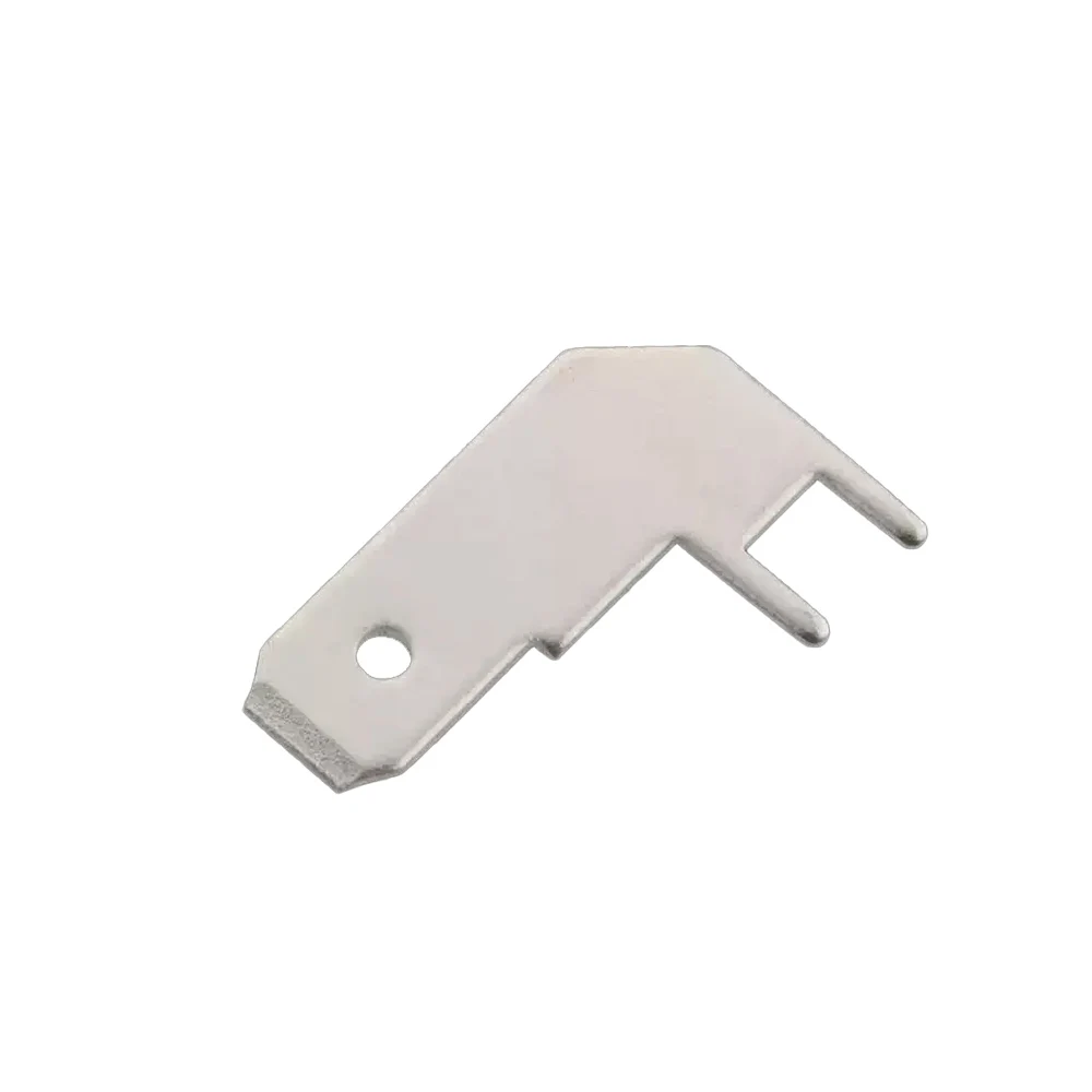100 Pieces 6.3mm Extended Elbow Insert Tabs 250pcs L-Shaped Flag Soldering Tabs PCB Connector Terminals for Electronics
