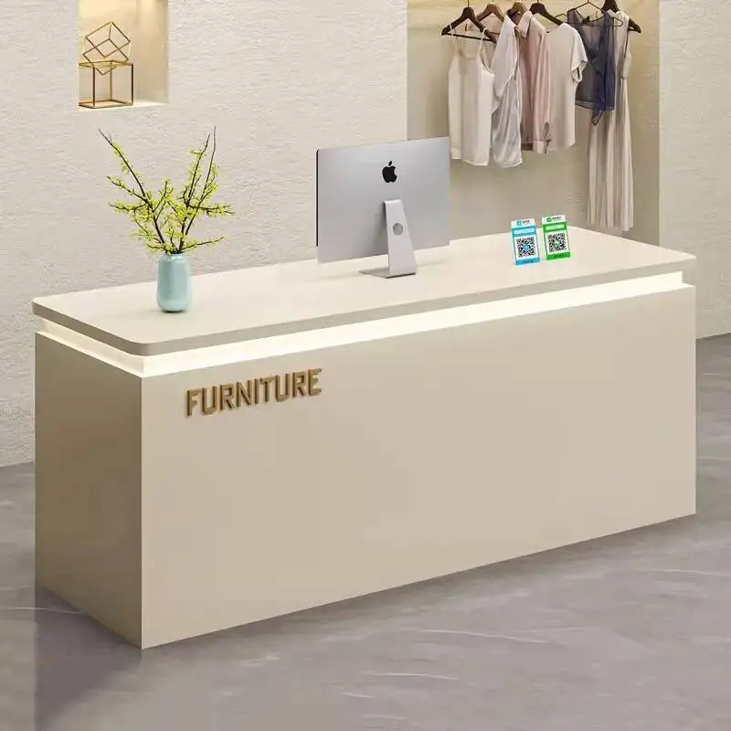 Design decoração mesas de exibição recepção luxo acessórios moderno bancone bar profissional móveis comerciais