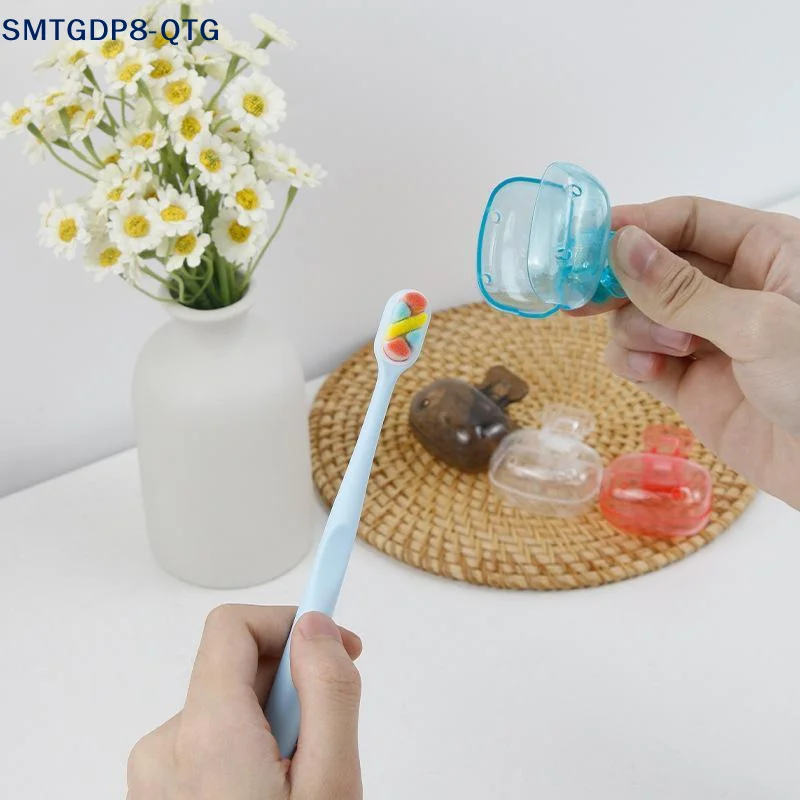 1pc Travel Toothbrush Holder Portable Plastic Toothbrush Case Protective Clip Toothbrush Protector Cap Brush Pod Case Protective