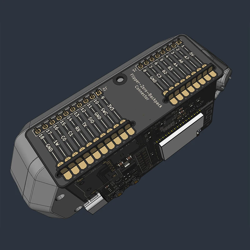 Imagem -03 - Wifi Mochila com um Case Impresso 3d para Flipper Zero Addon Board Kit Versão Antena Interna Esp32