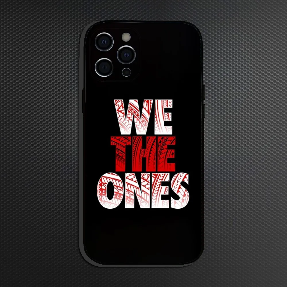 Etui na telefon OTC WWE do iPhone 16,15,14,13,12,11 Plus, Pro Max, miękki silikonowy czarny pokrowiec