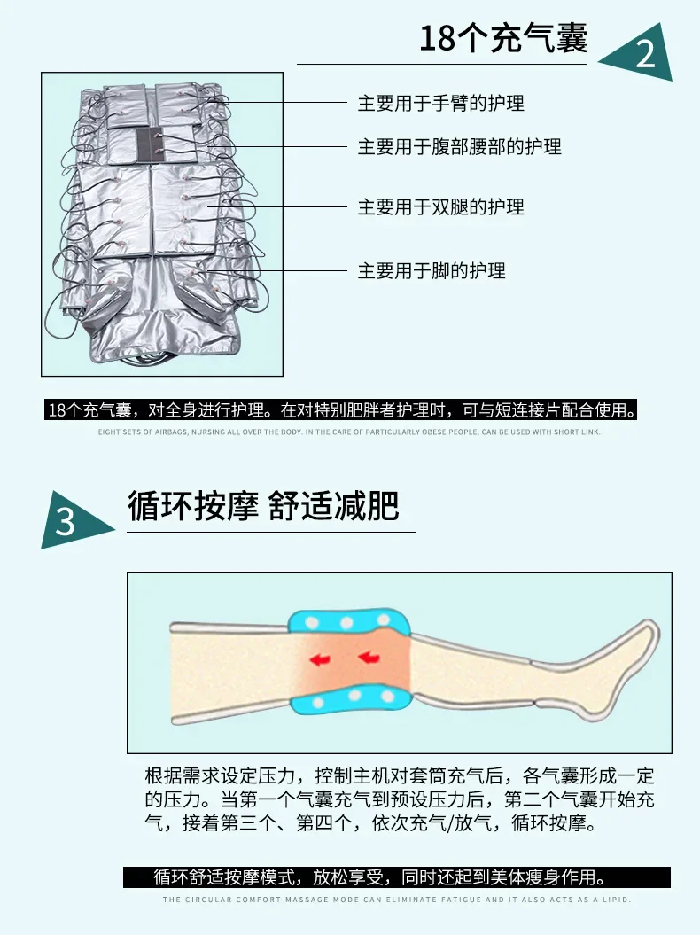 Macchina per la terapia del piede dimagrante sottovuoto Spa, cura delle gambe/corpo/vita