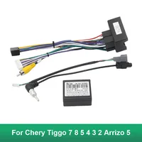 Arnés de cableado decodificador CANBus para Chery Tiggo 7 8 5 4 3 2 Arrizo 5 16 pines enchufe a Quad Lock adaptador de Cable Android para coche