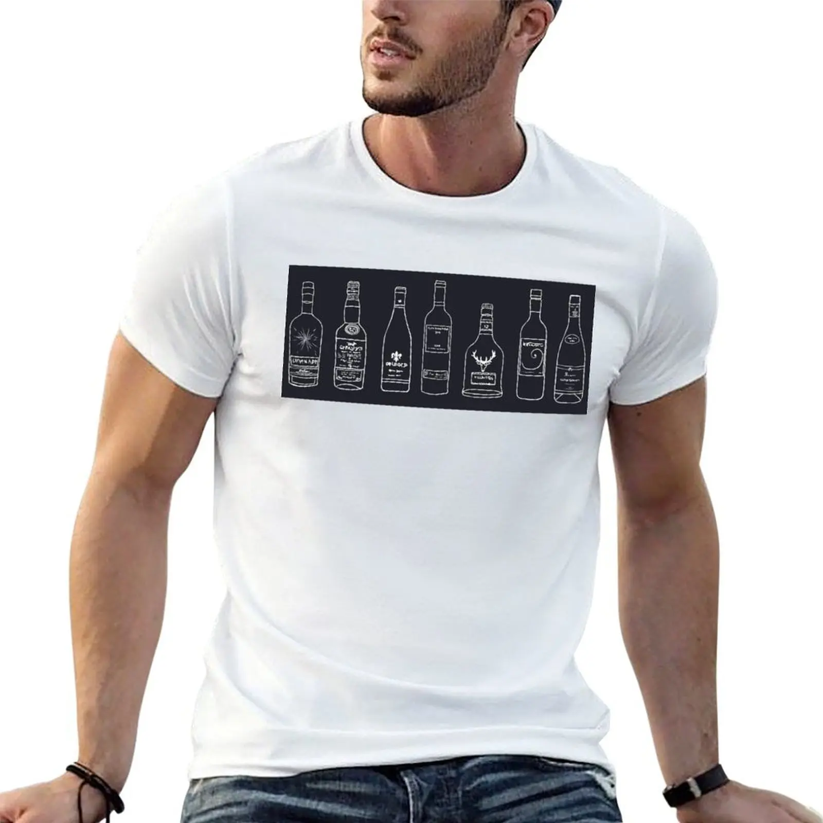 

Bottlesset T-Shirt cotton t shirts man 100% men t shirt cotton 100% T-Shirt