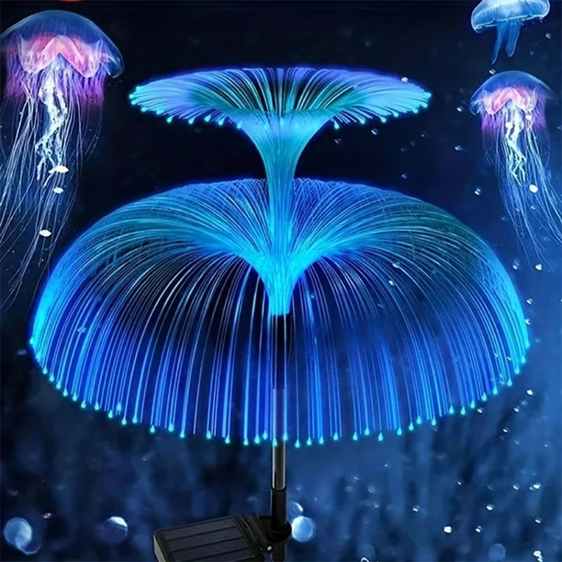 

Solar Garden Lights Outdoor Waterproof Fiber Optic Jellyfish Lawn Lights Outdoor Patio Villa Yard Decor