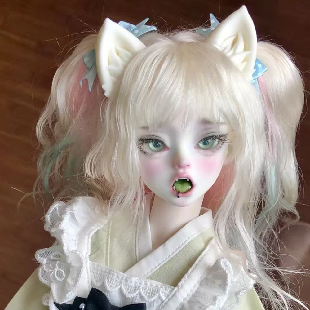 Tête de poupée BJD avec corps, sans visage, en résine, jolie fille, NudeDoll, à articulations, sans maquillage, jouets BJD, 1/4