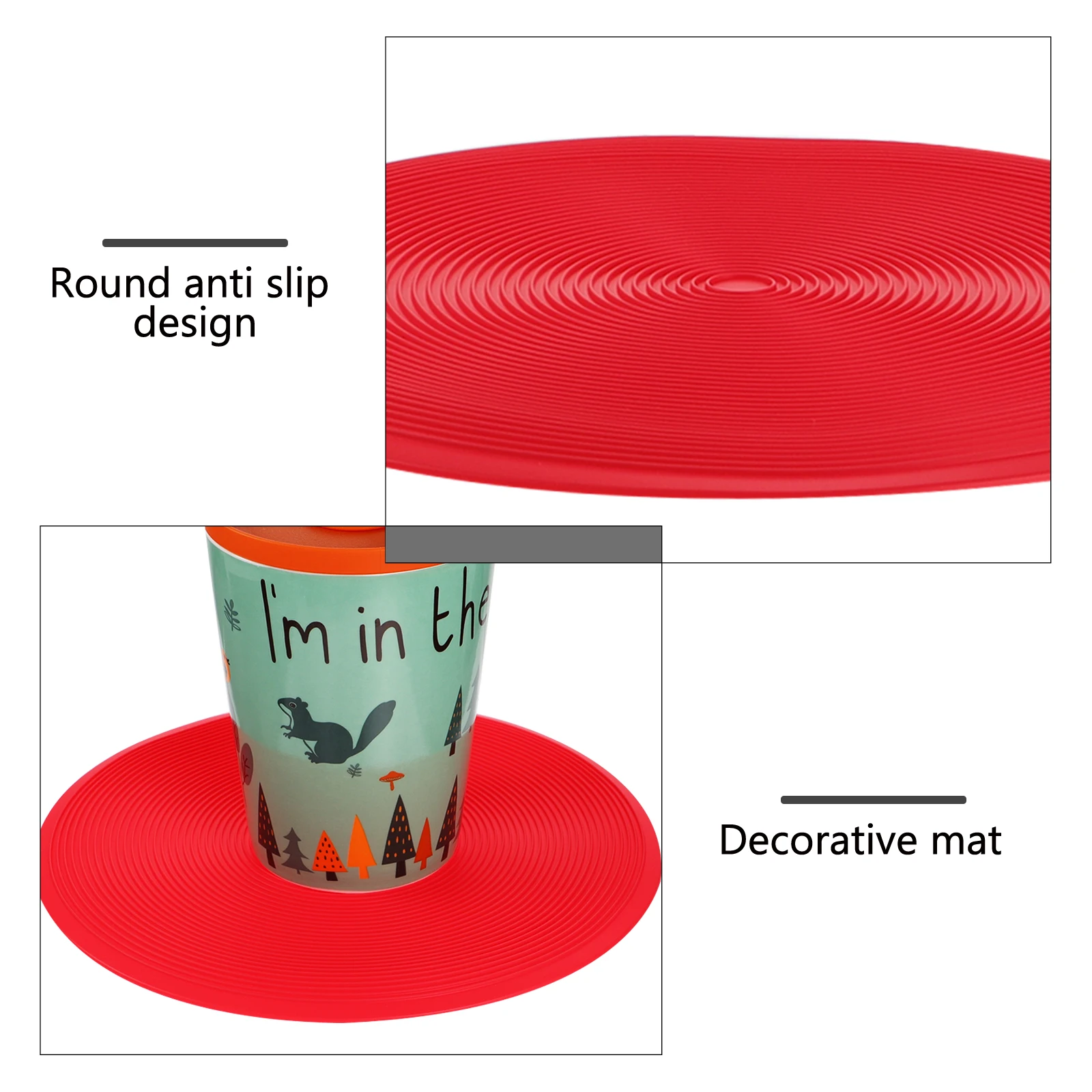 

1pc Silicone Non-slip Tableware Pad Heat Insulation Placemat Anti-skid Cutlery Mat Multifunctional Decorative Dining Mat
