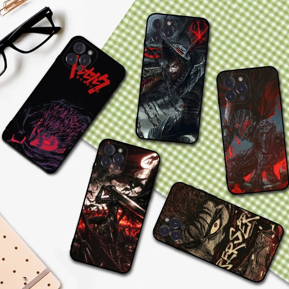 

Anime Berserk Guts Phone Case For IPhone 16 15 14 11 12 13 Mini Pro XS Max Cover 6 7 8 Plus X Funda Shell