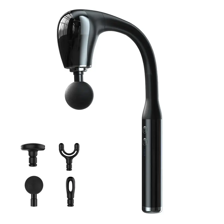 

Gun Upgraded Extension Handle for Deep Massage of The Back to Relieve Deep Tissue Pain in The Muscles, Four Massage Heads ampFiv