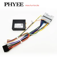 Adaptador de arnés de cableado de Radio, caja decodificadora de autobús CAN, Cable de 16 pines a 22 pines para Jeep Wrangler Cherokee Compass Dodge Journey Ram 1500