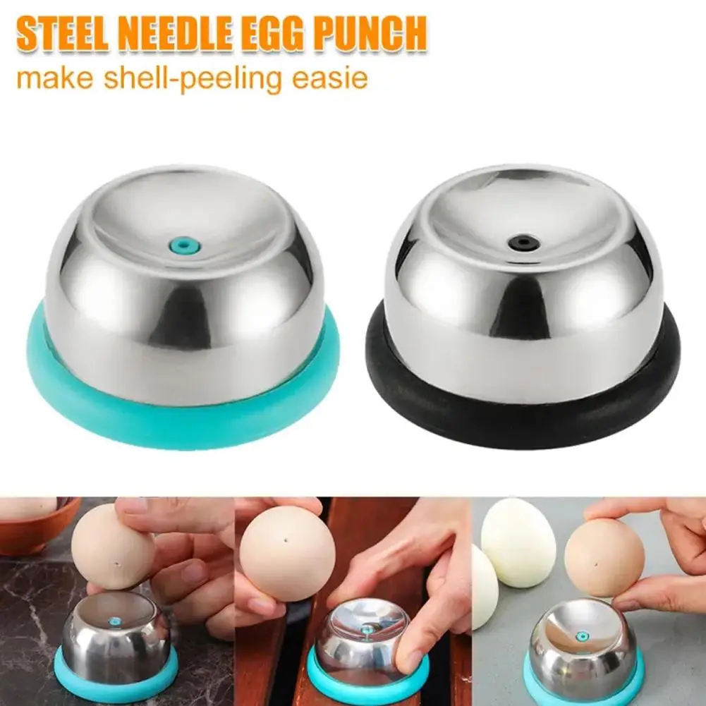 Egg Hole Puncher Stainless Steel Needle Egg Maker Plastic Base Egg Cracker Pricker Piercing Tool For Kitchen Bakery Tools V9T2