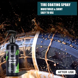 Car Tire Shine Spray Car Wheel Tire Cleaning Refurbishing Agent Auto Washing Accessories Spraying Wax Tire Brightener Hgkj S22