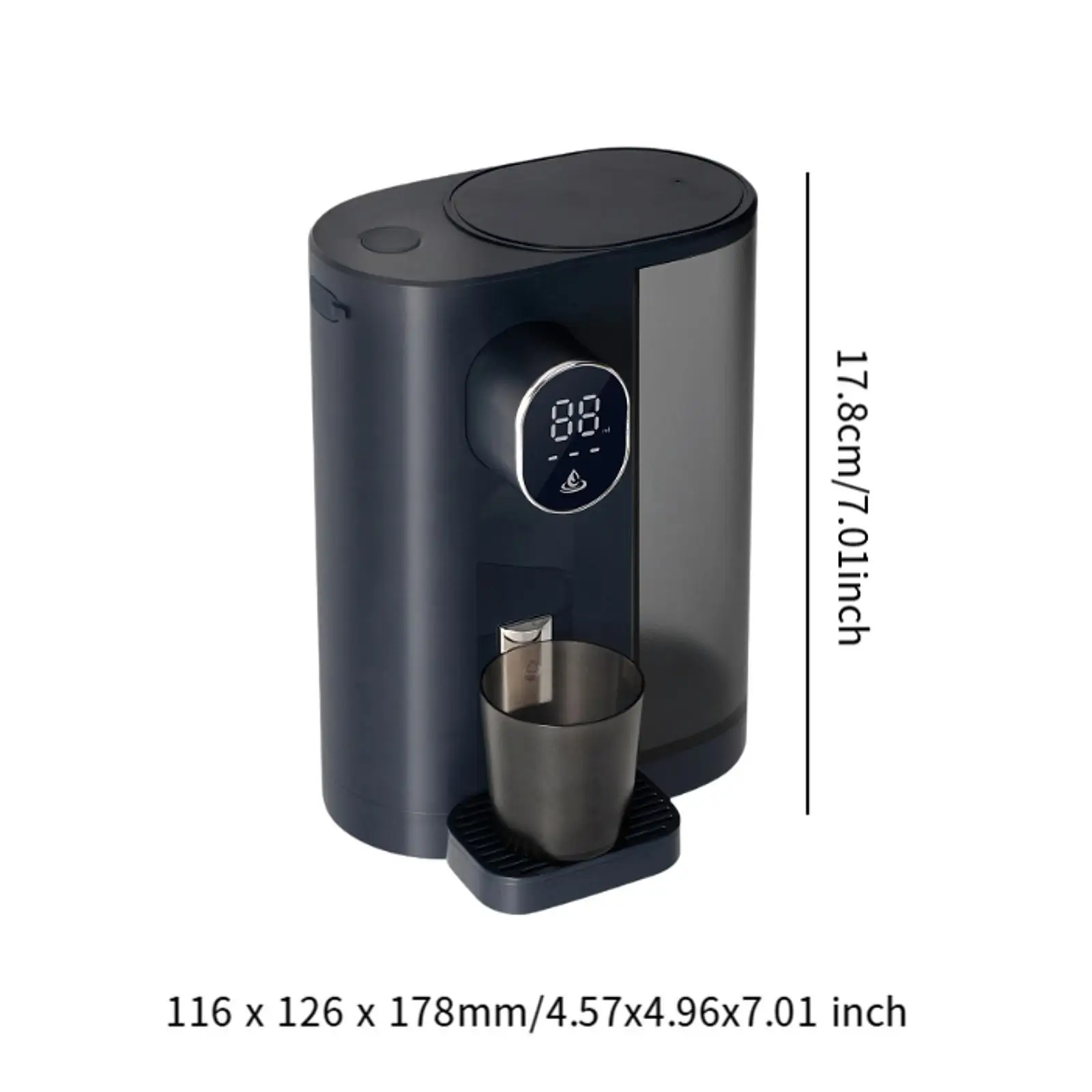 Automatic Mouthwash Dispenser Wall Mounted 4 Dispensing Levels Intelligent Mouthwash Container for Kitchen Hotel Adults Home