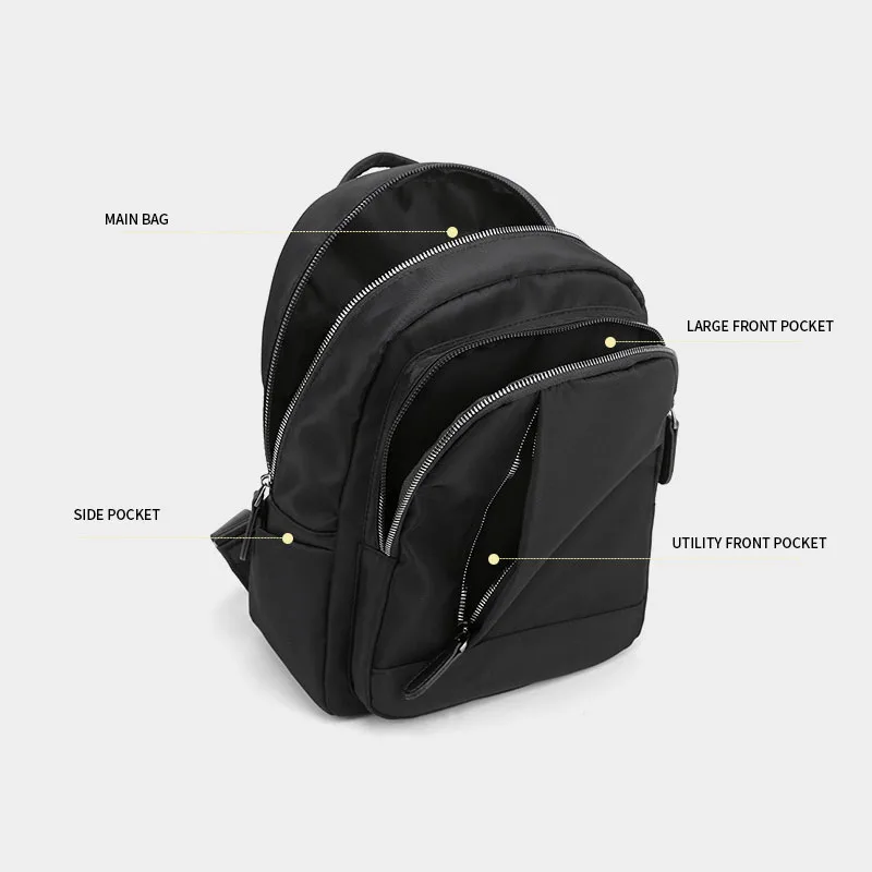 New Korean Version of Oxford Cloth Fashion School Bag Solid Color All-match Women Travel Backpack Bags for Women