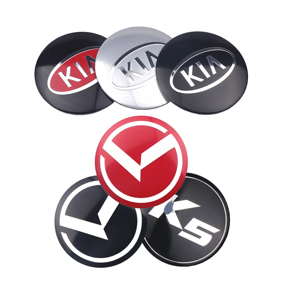 56/65mm Car Wheel Center Hub Caps Stickers Badge Cover For KIA K2 K3 K5 K7 EV6 KX3 Soul Seltos Sportage Ceed RIO Picanto Sorento view 3