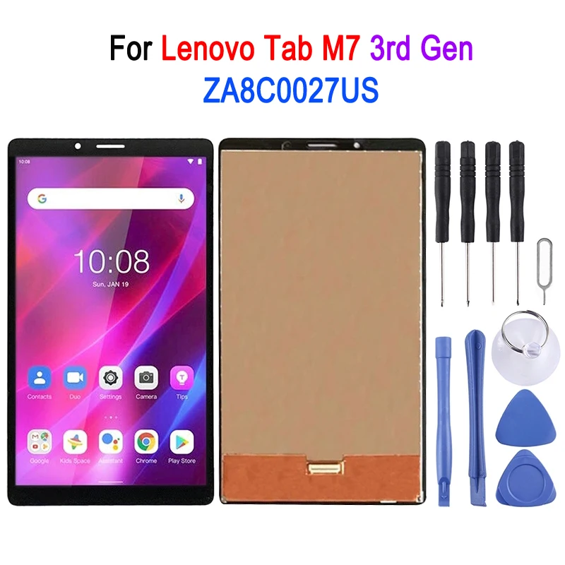 7 Inch LCD Screen Display For Lenovo Tab M7 3rd Gen ZA8C0027US Tablet Digitizer Full Assembly Replacement Part