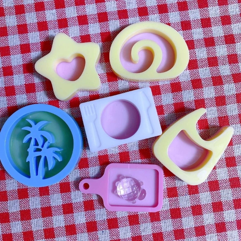 Silicone Mold Summer Themed Quicksand Resin Shaker Filler Mold for Filling Craft DIY Earrings Neckalce Pendant Ornament