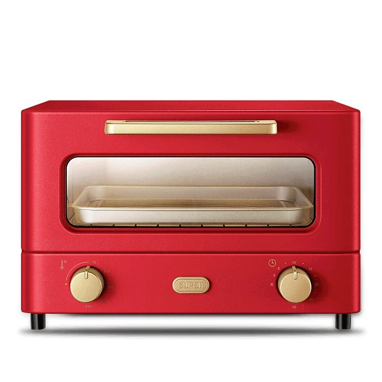 فرن كهربائي صغير منزلي صغير آلة تحميص كاملة الوظائف كعكة الخبز لشخص واحد فرن محمصة الأسرة