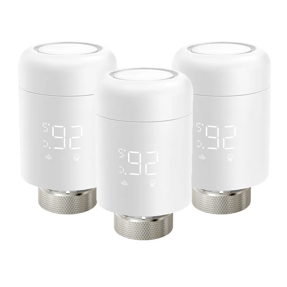 AVATTO Tuya 1-6PCS Wifi TRV Radiator Actuator Klep Thermostatische Radiatorkraan Temperatuurregelaar Ondersteuning Alexa Google thuis