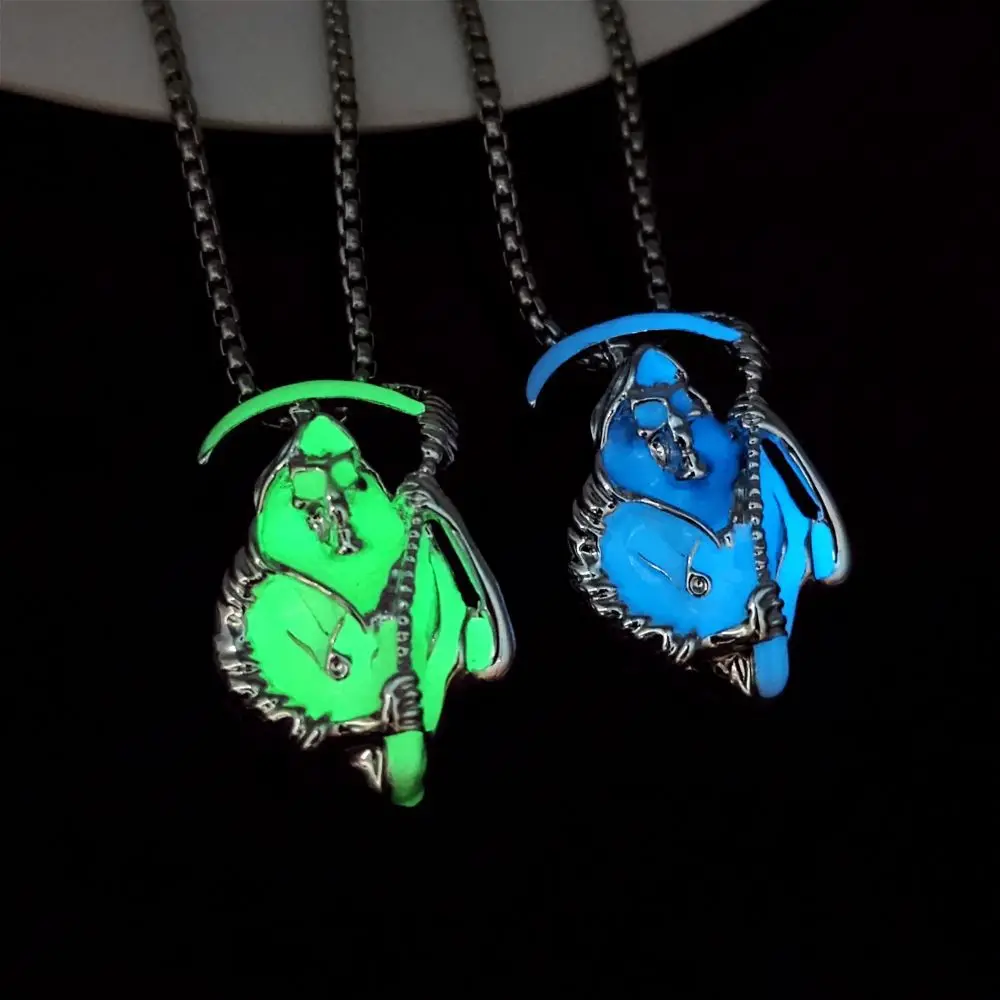 اليابان وكوريا الجنوبية التجارة الخارجية الجديدة هيكل عظمي الموت المنجل مضيئة قلادة بارد الاتجاه الاستبداد شخصية مضيئة #1