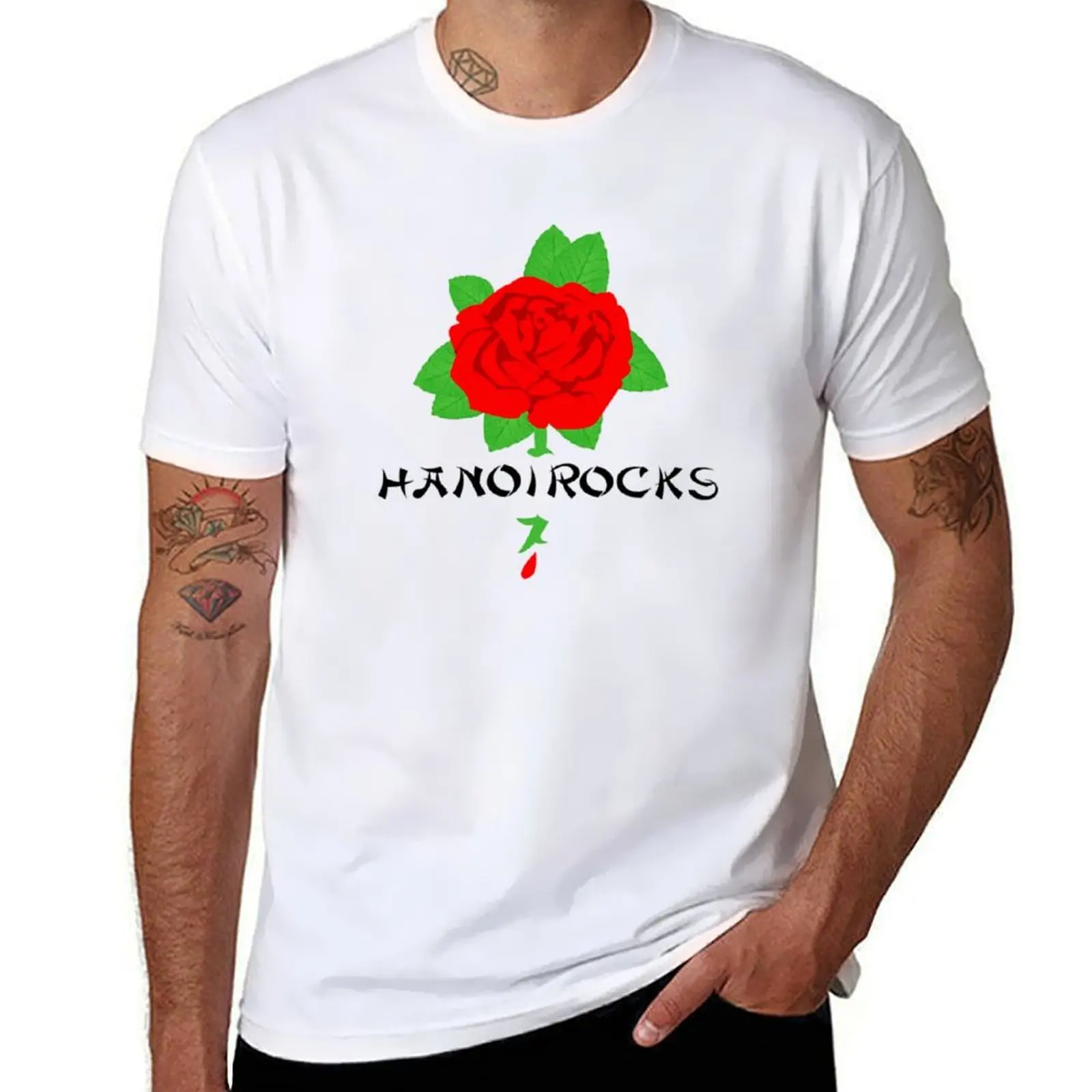 

Hanoi Rocks transparent Logo Sticker High Resolution T-Shirt man t shirt graphic essential t shirt T-shirt