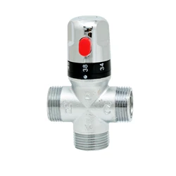 Dn25 g1 termostato controle de temperatura torneira da tubulação de bronze do banheiro válvula misturadora termostática água do chuveiro guindaste aquecedor água