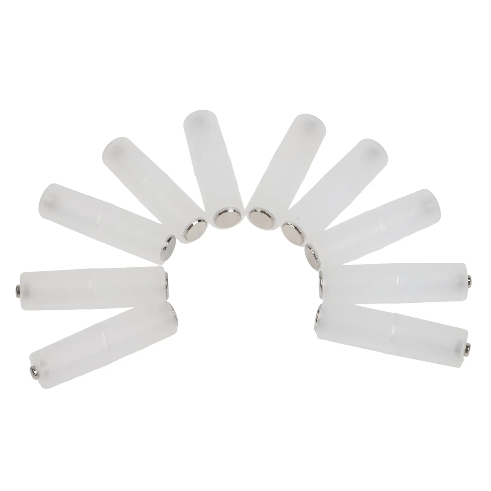 10 Pack AAA to AA Battery Adapter Converter Case Holder Switcher for Household Electronics Office Use Camping Gear