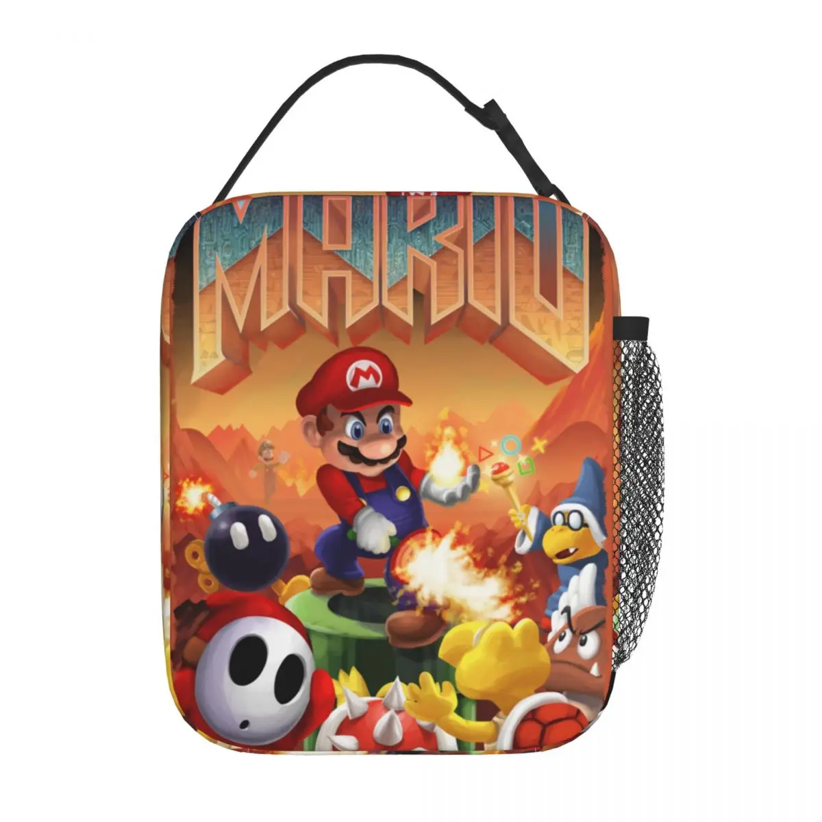 Super M-Marios Doom Insulated Lunch Bags Leakproof Meal Container Thermal Bag Lunch Box Tote School Outdoor Men Women