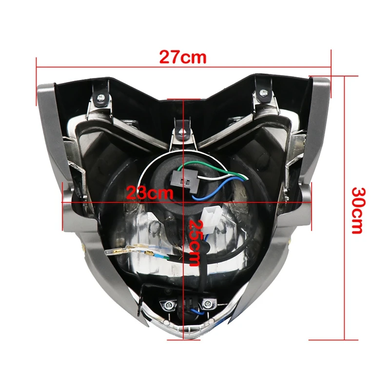 Motorcycle Headlight Head Light With Bulb Bracket Assembly Head Light Lamp Light For Yamaha Fz16 Ys150 Fzer150