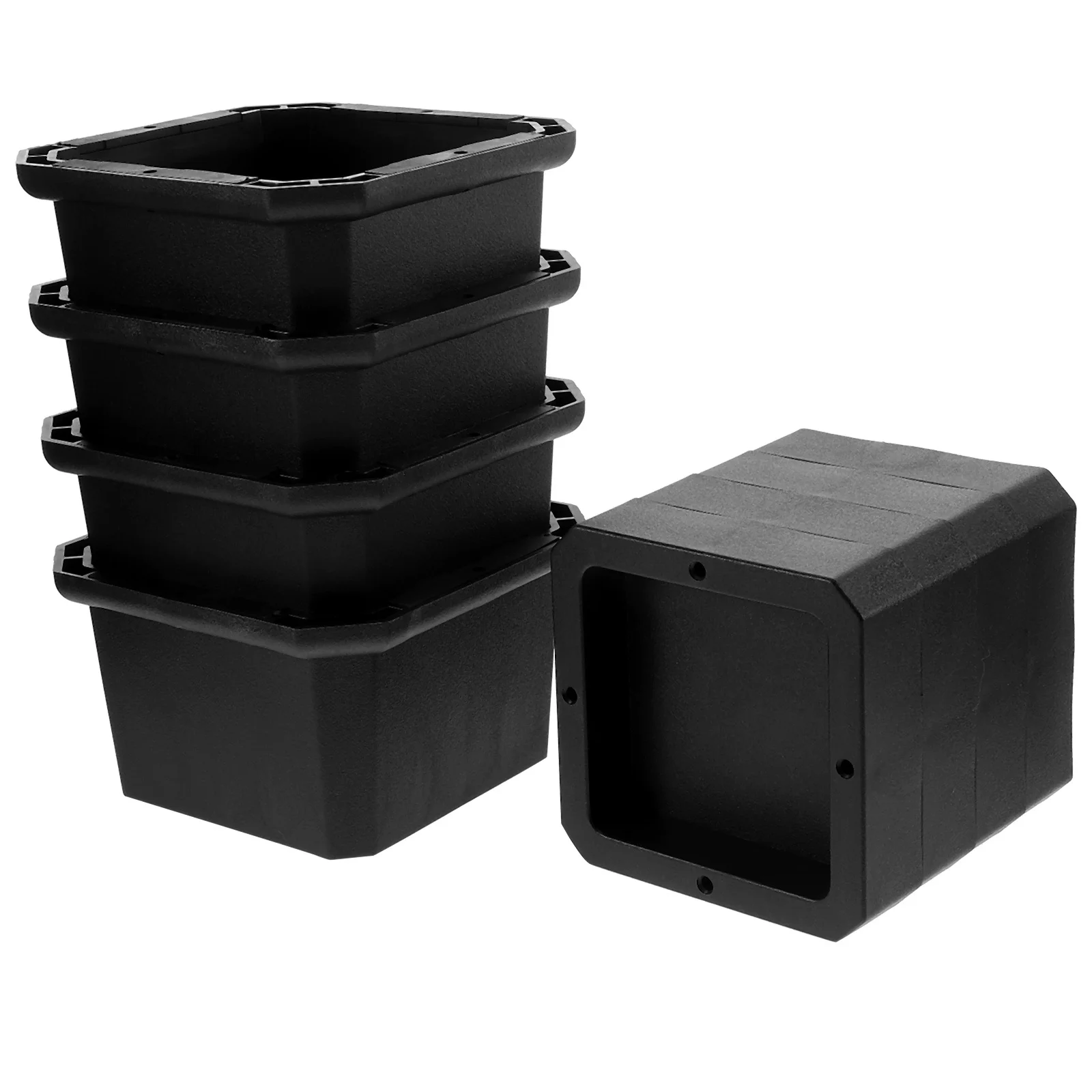 4 Stück verstellbare Betterhöhungen, 7,6 cm, Möbelbeinhöhung für Sofa, Tisch, Stuhl, Couch, Schrank, Waschmaschine, Schreibtischhöhung, Gummi