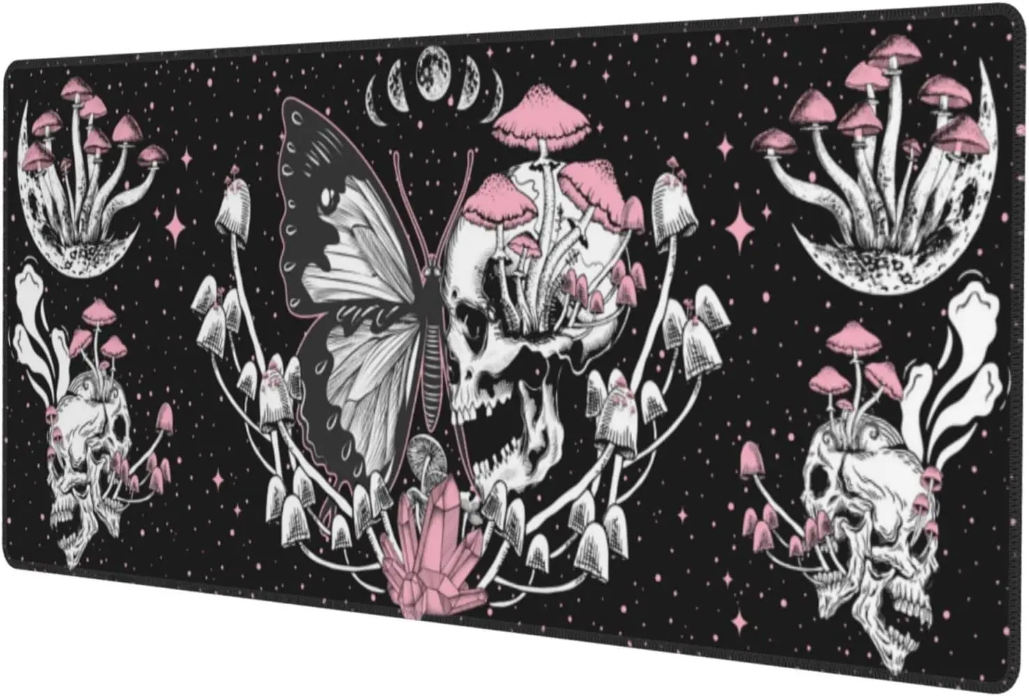 

Computer Gaming Mousepad Large Extended Waterproof Anti-Slip Natural Rubber Keyboard mat with Stitched Edges Suitable for Office