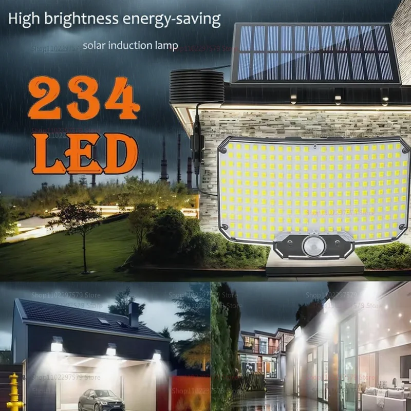 Solar-Sensor-Straßenlaterne für den Außenbereich, Garagen-Wandleuchte mit Einzelkopf-Split-Design für die Beleuchtung im Innenhof, Haus, Terrasse, Garten, Hof