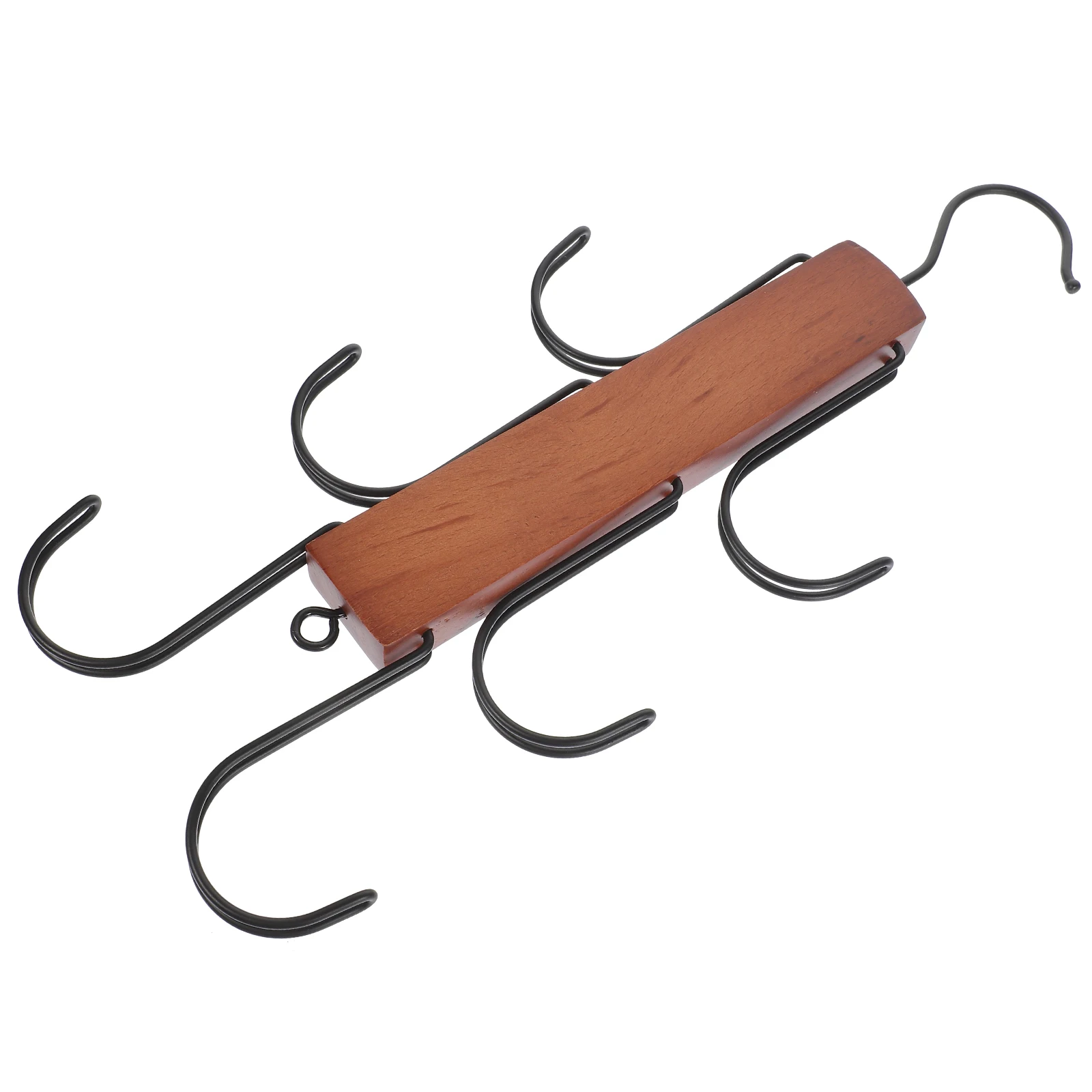 

Wooden Coat Rack Hooks for Clothes Bags H bags Purse Scarf Tie Stainless Hanger Closet Bedroom Storage ganizer