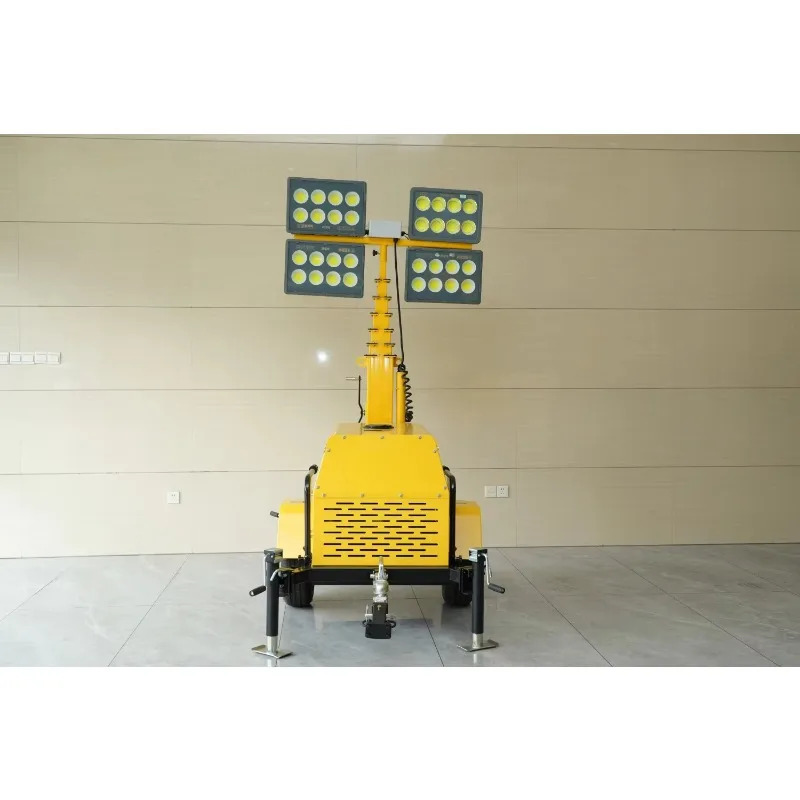 Large Capacity Battery Mobile Solar Light Tower Ultra-Long Standby Time Off-Grid Remote Area Outdoor Continuous Lighting Custom