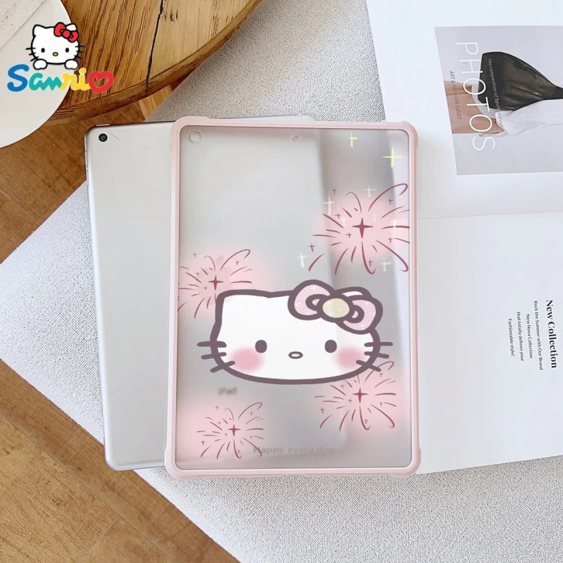 

Sanrio Hello Kittypattern Pink iPad Transparent Drop Case, suitable for iPad Pro 2022/2024, iPad Air 3/5, iPad Mini 6, iPad 6/10