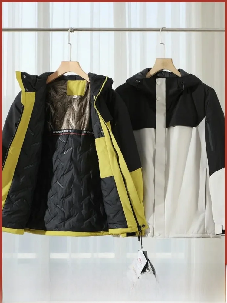 

aphene самонагревающаяся подкладка, уличная ветрозащитная водонепроницаемая парка с высокой свободной подкладкой, хлопковая одежда, мужское и женское зимнее пальто