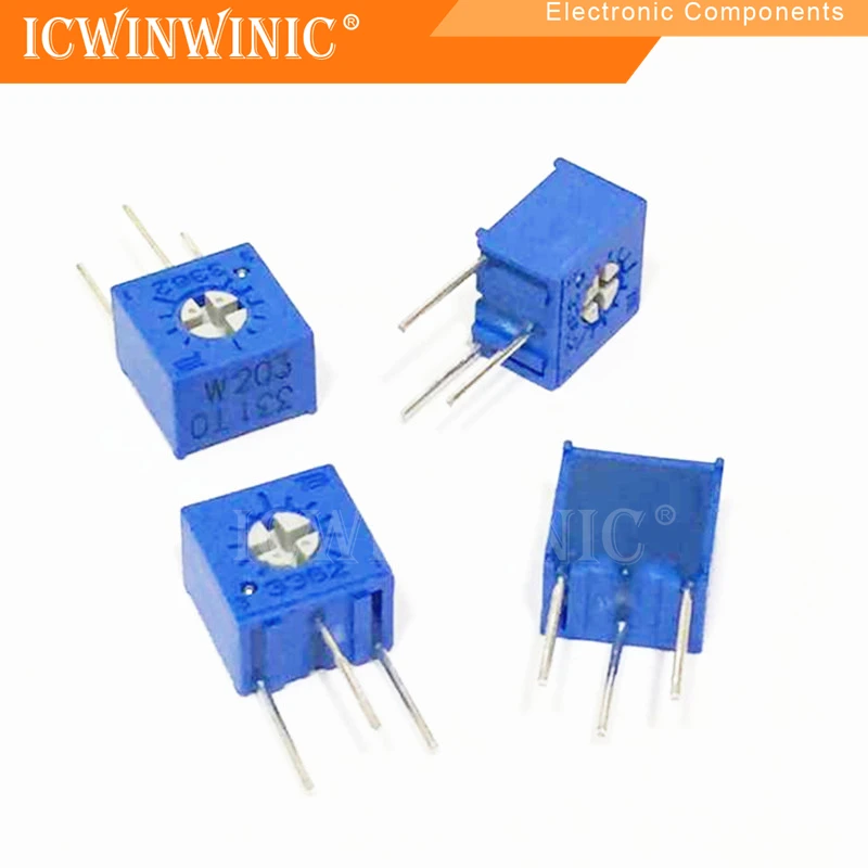 5piece Single-turn precision adjustable resistance top adjustment 3362P-1-103LF potentiometer side adjustment 3362W/S