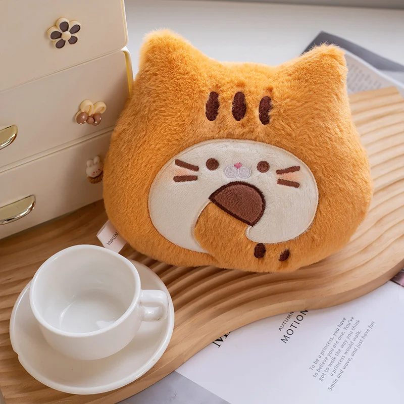 23cm Plush Animal Lovely Butter Biscuit Cat Tiger Skin Cat Roll Stuffed Pillow Funny Huggable Doll Toys For Children