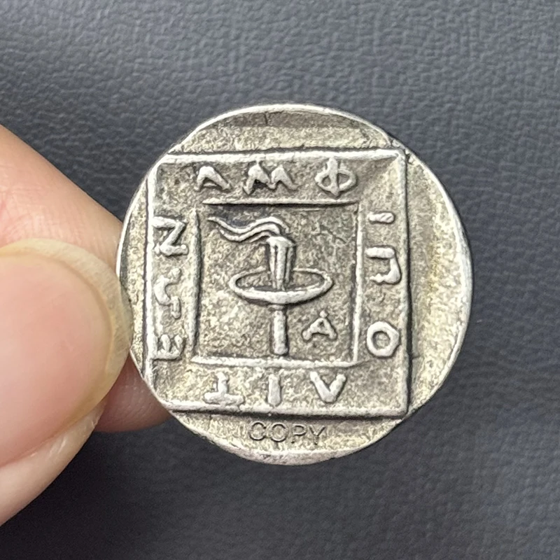 عملة تذكارية للأساطير اليونانية ، زخرفة ديكور منزلي إبداعية ، عملات زيوس ذهبية وفضية ، عملة الشعلة الأولى ، ديكور منزلي ، 1