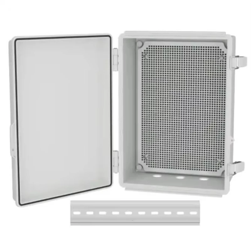 Waterproof electrical junction box outdoor extension box plastic outdoor electrical panel box with stainless steel latch