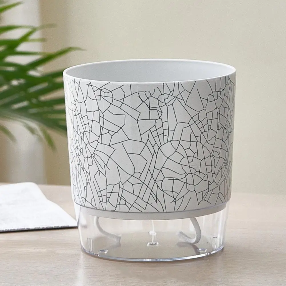 

Self Watering Flowerpot Automatic Self-watering Flowerpot with Drainage Holes Transparent Base for Home for Overwatering