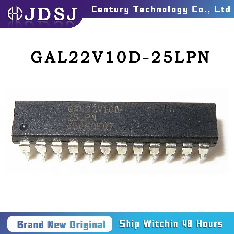 

1PCS/10PCS/50PCS/100PCS GAL22V10D-25LPN IC PLD 10MC 25NS 24DIP 100% New Original IC Chip